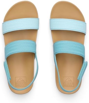 REEF Girls Kids Water Vista Platform Sandal, Water Friendly, Adjustable Strap Aqua Haze