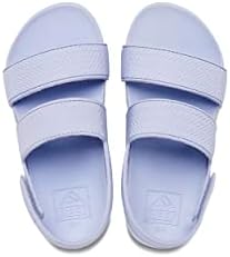 REEF Girls ToddlerLittle Kid Water Vista Platform Sandal, Water Friendly, Adjustable Strap Crystal