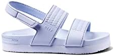 REEF Girls ToddlerLittle Kid Water Vista Platform Sandal, Water Friendly, Adjustable Strap Crystal