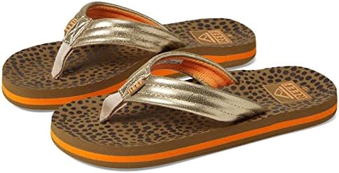 REEF Girls Kids Ahi Beach Flip Flop, Soft Cushion Footbed, Water Friendly Wild