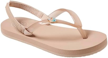 Reef ToddlerLittle Kid Charming Flip Flop, Super Lightweight and Soft Footbed, Thin Strap Beach Sandal with Backstrap, Oasis, 9