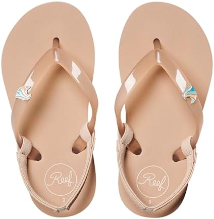 Reef ToddlerLittle Kid Charming Flip Flop, Super Lightweight and Soft Footbed, Thin Strap Beach Sandal with Backstrap, Oasis, 9