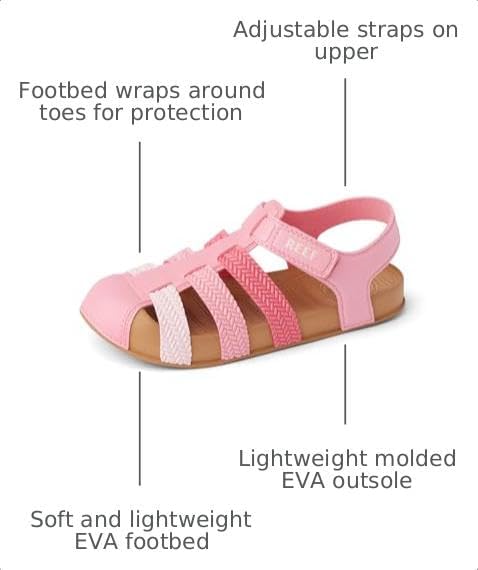 REEF Kids' Kids Water Beachy Pink Mix