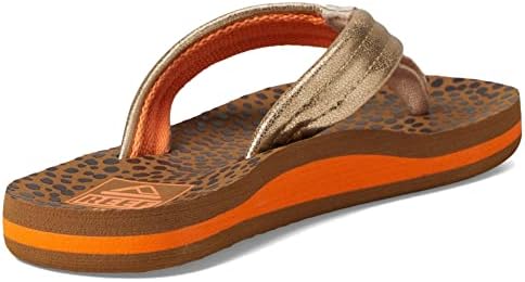 REEF Girls Kids Ahi Beach Flip Flop, Soft Cushion Footbed, Water Friendly Wild