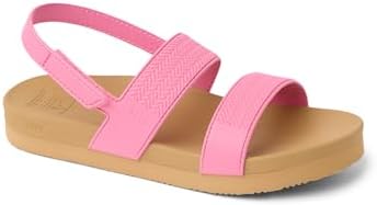REEF Girls Kids Water Vista Platform Sandal, Water Friendly, Adjustable Strap Pink CosmosTan