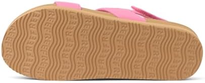 REEF Girls Kids Water Vista Platform Sandal, Water Friendly, Adjustable Strap Pink CosmosTan
