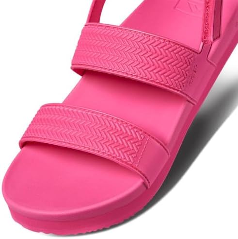 REEF Girls Kids Water Vista Platform Sandal, Water Friendly, Adjustable Strap Hot Pink