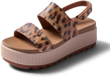 REEF Women's Sandals, Water Vista Higher Leopard
