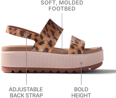 REEF Women's Sandals, Water Vista Higher Leopard