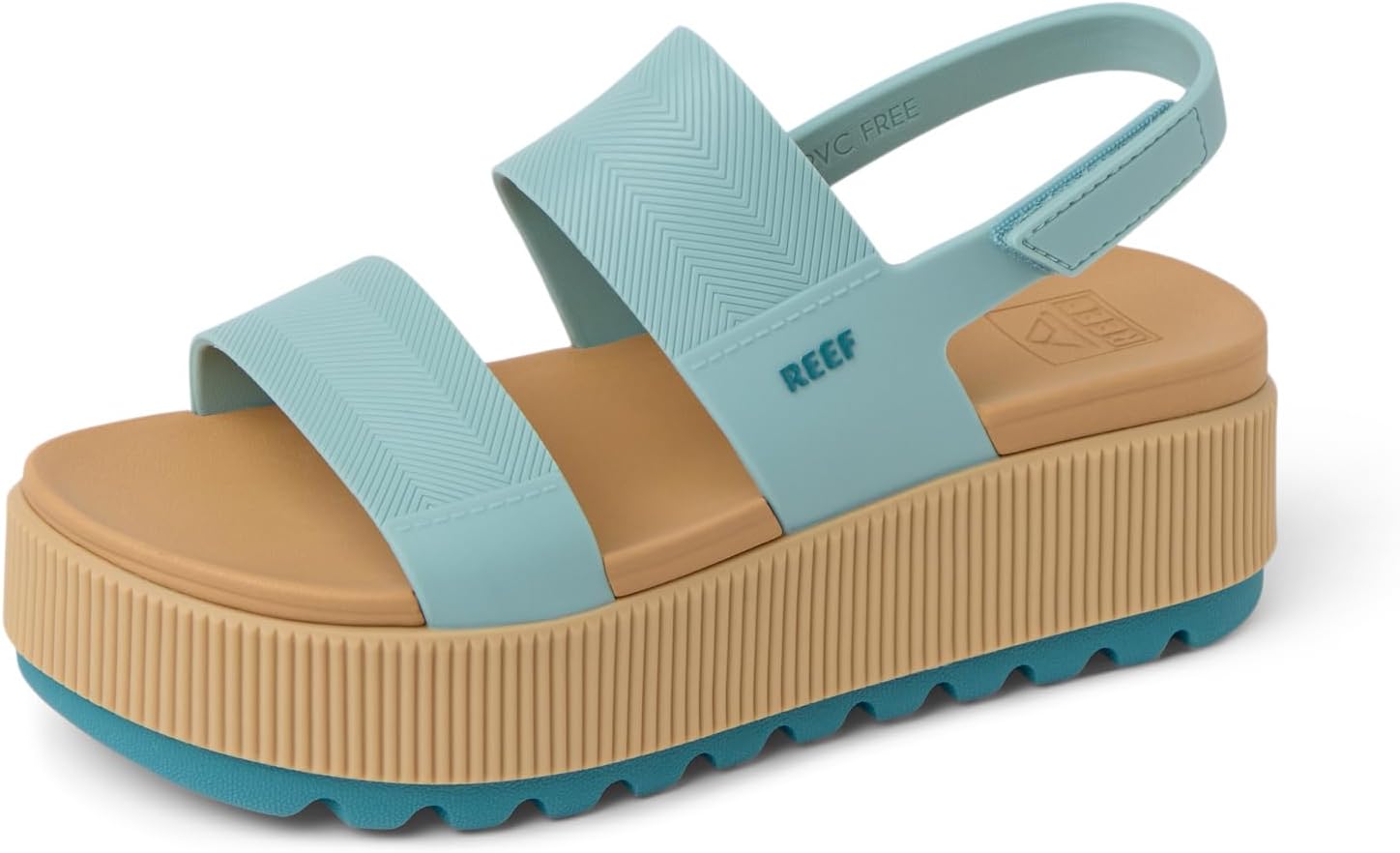 REEF Women's Sandals, Water Vista Higher Blue Haze-tan