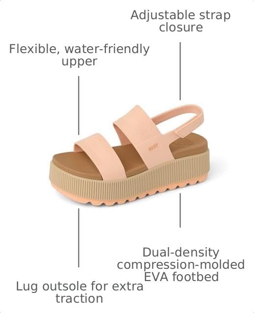 REEF Women's Sandals, Water Vista Higher Bellini-tan