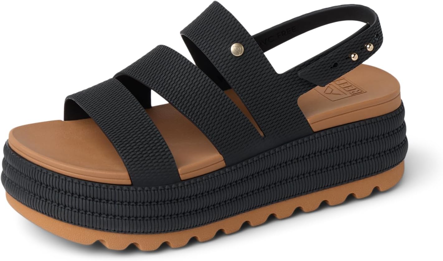 REEF Womens Sandals, Water Vista Higher 2 BlackNatural