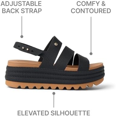 REEF Womens Sandals, Water Vista Higher 2 BlackNatural