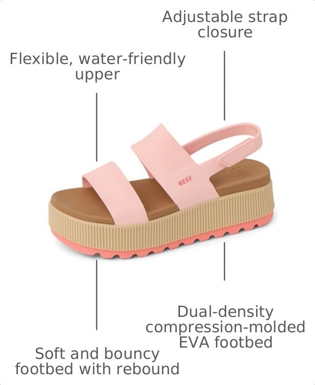 REEF Women's Sandals, Water Vista Higher English Rose
