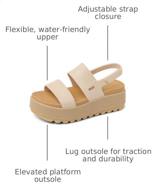 REEF Women's Sandals, Water Vista Higher Vintage-tan
