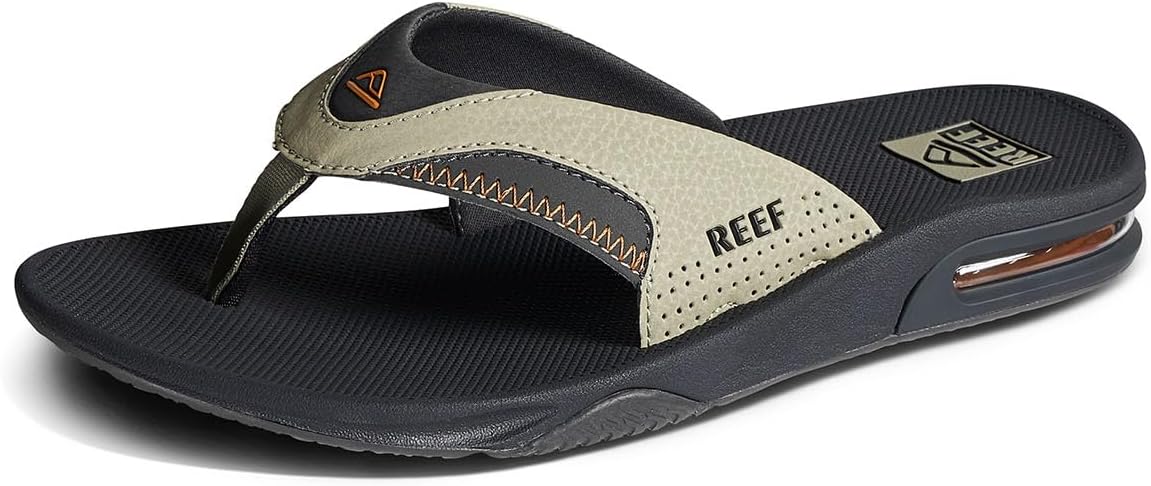 REEF Mens Sandals, Fanning Olive-sudan