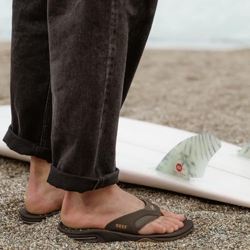 REEF Mens Sandals, Fanning BrownGum
