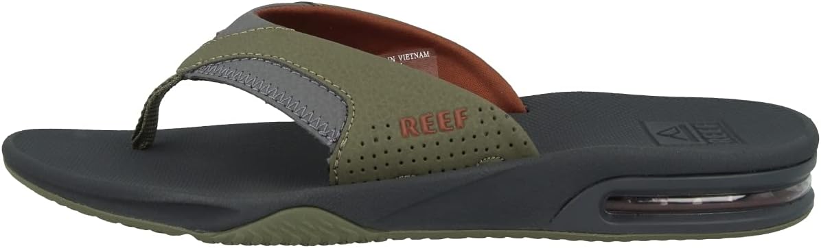REEF Mens Sandals, Fanning OliveRust