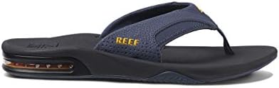 REEF Mens Sandals, Fanning NavyYellow