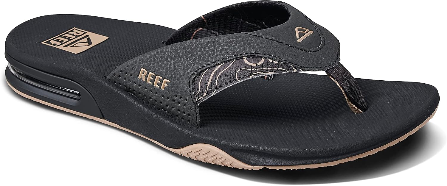 REEF Mens Sandals, Fanning Tan Topo