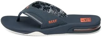 REEF Mens Sandals, Fanning Navy-orange Tropic