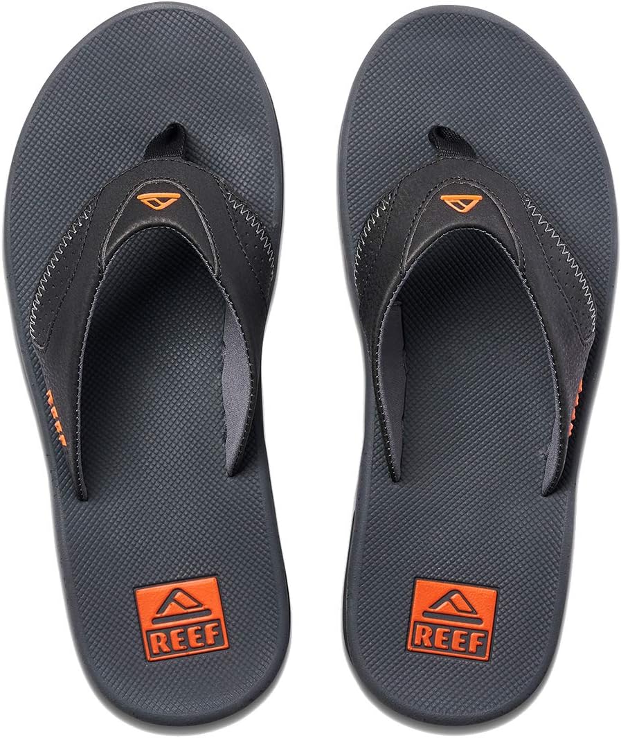 REEF Mens Sandals, Fanning Neon Orange