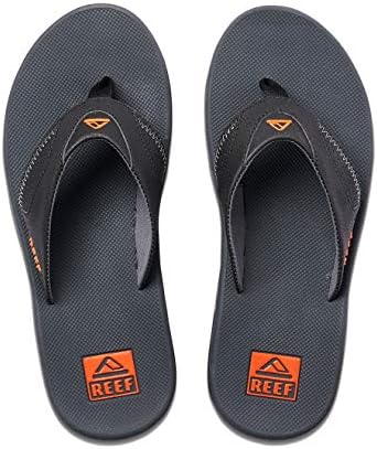REEF Mens Sandals, Fanning Neon Orange