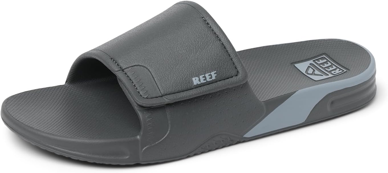 REEF Men's Sandals Fanning Slide H20 Grey