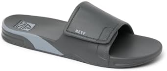 REEF Men's Sandals Fanning Slide H20 Grey