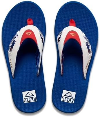 REEF Mens Sandals, Fanning Red White and Blue