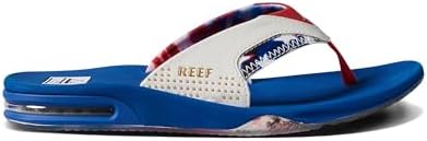 REEF Mens Sandals, Fanning Red White and Blue