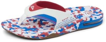 REEF Mens Sandals, Fanning Splatter 4th