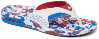 REEF Mens Sandals, Fanning Splatter 4th
