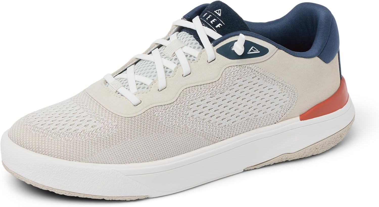 REEF Mens Shoes, Shoreline Del Mar Tan-white-navy