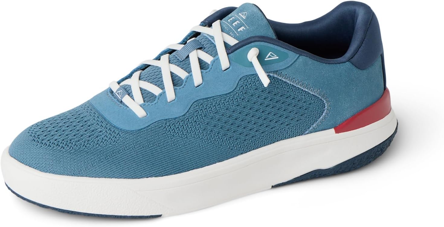 REEF Mens Shoes, Shoreline Del Mar NavyWhiteRed