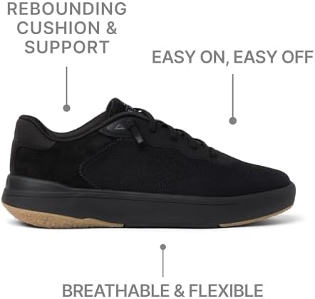 REEF Mens Shoes, Shoreline Del Mar BlackBlackGum