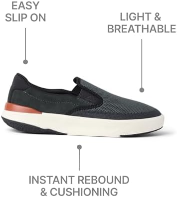 REEF Men's Shoes, Del Mar Slip On Charcoal