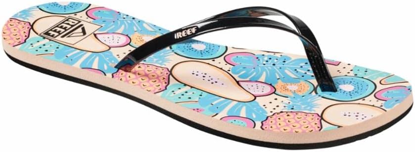 REEF Womens Bliss Nights Flip Flop Tropical Fruit
