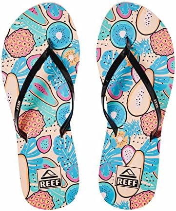 REEF Womens Bliss Nights Flip Flop Tropical Fruit