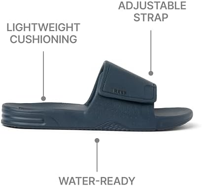 REEF Men's Sandals Fanning Slide H20 Blue