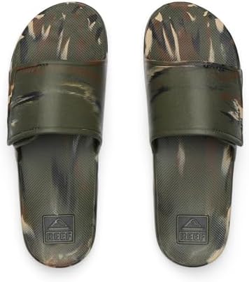 REEF Men's Sandals Fanning Slide H20 Camo Marble