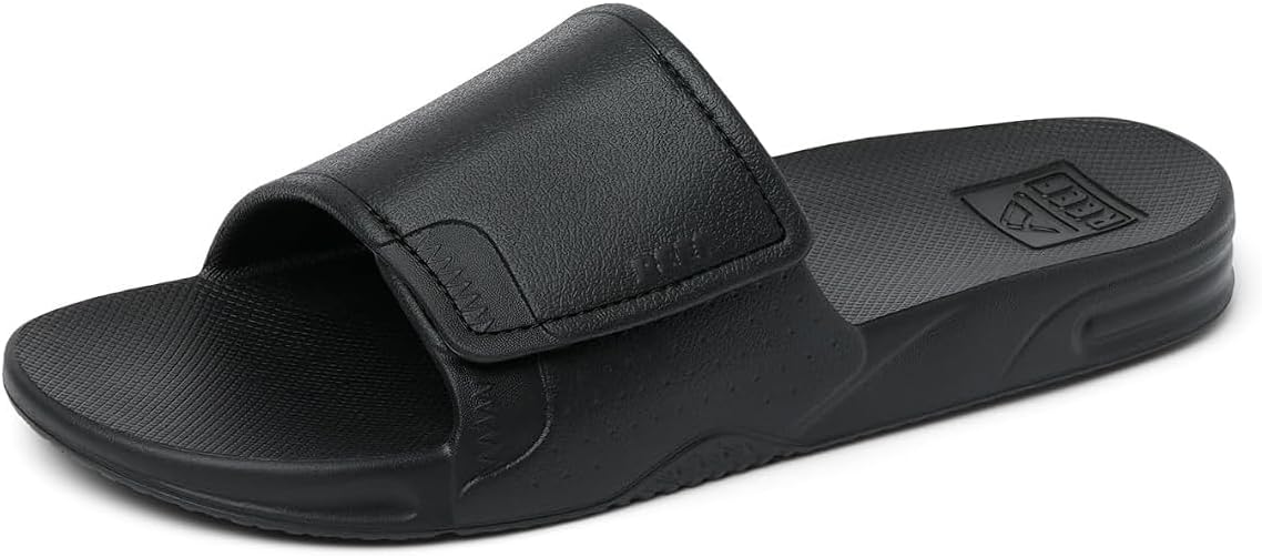 REEF Men's Sandals Fanning Slide H20 Black